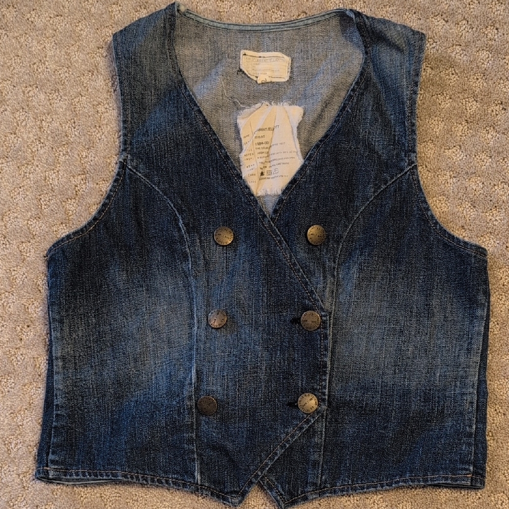 Current Elliott Hi-Low Double-breasted Vest